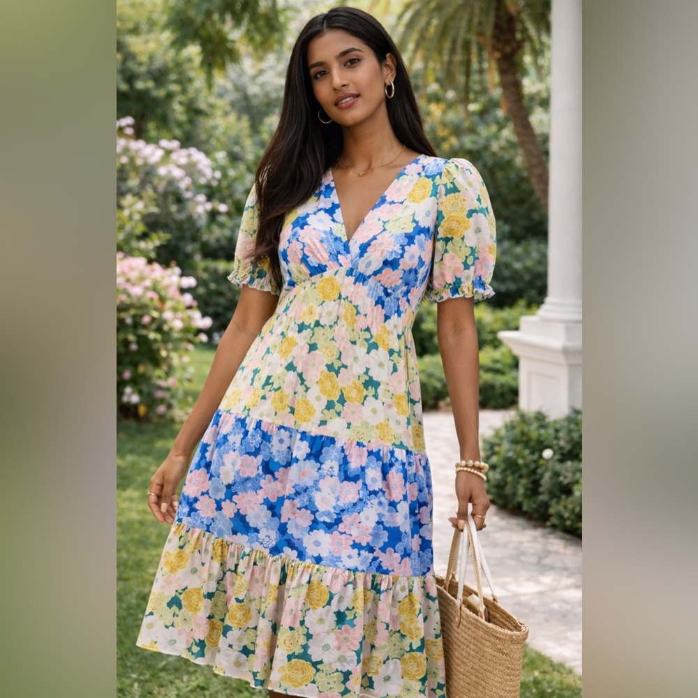 Sunday Up Floral Midi Dress